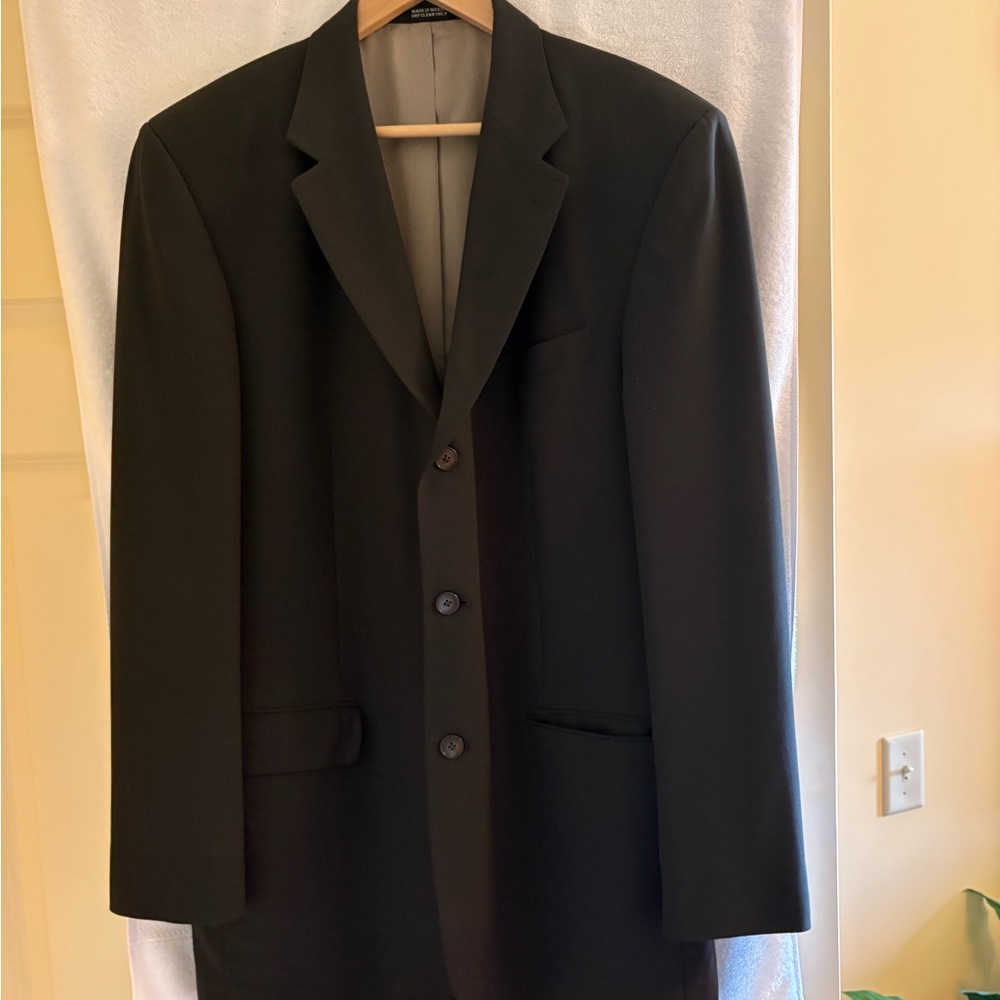 Oscar de la Renta Dark Gray Men's Suit Jacket